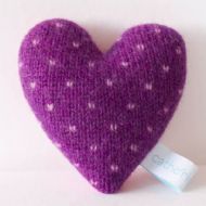 Violet and Lilac Mini Spot Lavender Heart